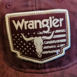 WRANGLER Trucker HAT Cowboy Steer Flag Snap Back NWT!